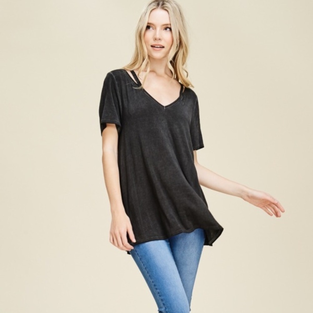 PAPERMOON ‘Melanie Oil-Washed Top’